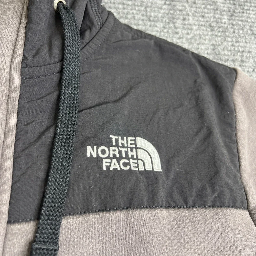 The North Face Mens Gray Black Full Zip Hooded Jacket Small Rivington